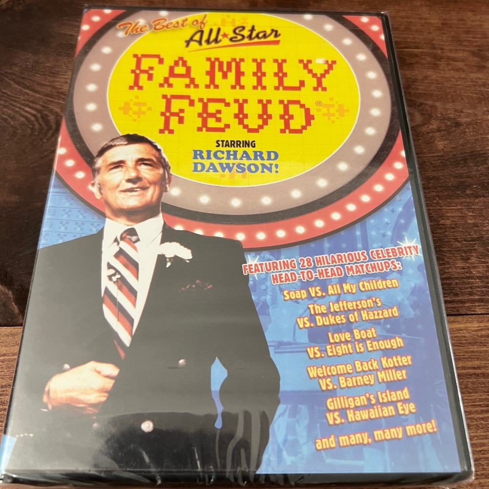 The Best of All Star Family Feud Richard Dawson 4 DVD Set 28 Episodes New Sealed